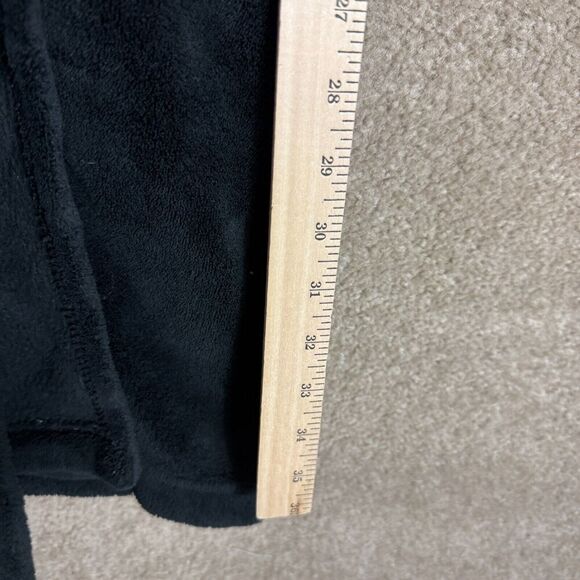 Victoria's Secret Robe Womens XS/S‎ Black Sherpa Fleece Hooded Tie Waist Luxury - Picture 6 of 10